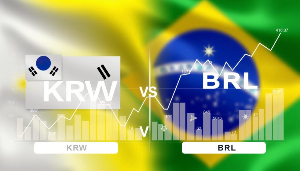 Flutuação cambial KRW/BRL